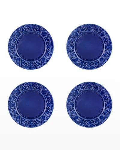 Bordallo Pinheiro Rua Nova Dinner Plate, Set Of 4 In Indigo