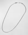 Konstantino Men's Sterling Silver Cable Chain Necklace, 18"l In Metallic