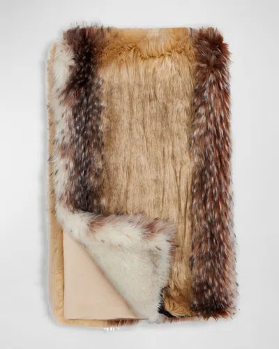 Fabulous Furs Limited Edition Faux-fur Throw In Arctic Wolf