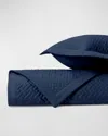Home Treasures Basketweave Quilting Coverlet And Shams - Queen In Navy Blue