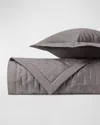 Home Treasures Fil Coupe Quilting Coverlet And Shams - Queen In Chrome