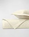 Home Treasures Basketweave Quilting Coverlet And Shams - Queen In Ivory