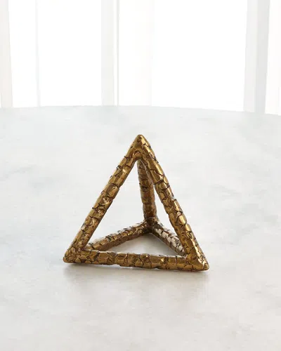 Global Views Forged Golden Pyramid