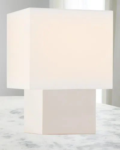 Visual Comfort Signature Pari Petite Square Table Lamp By Kelly Wearstler In Ivory