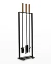 Arteriors Landt Fireplace Toolset In Black