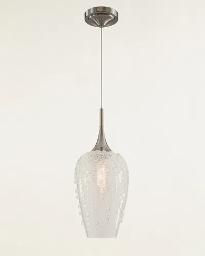 John-richard Collection Aureo Glass Pendant Light In Silver