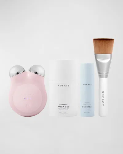 Nuface Mini+ Smart Petite Facial Toning Device Kit In Sandy Rose