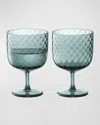 Lsa Dapple Wine Glass, Set Of 2 In Blue