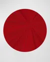 Hestia Everyday Tribeca Round Xl Charger/mat In Red