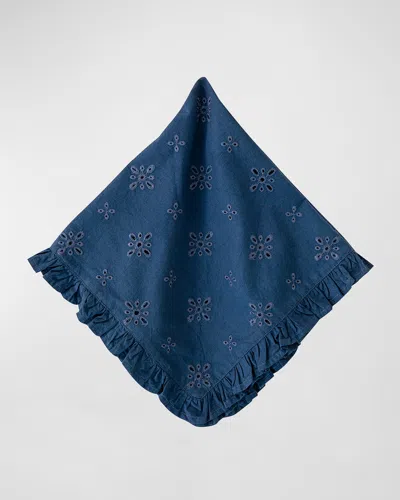 Juliska Eyelet Napkin In Blue