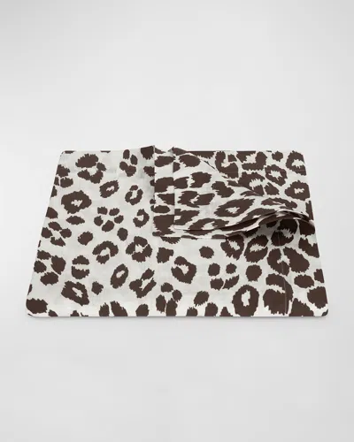 Matouk Schumacher Iconic Leopard Tablecloth, 70" X 108" In Cinder