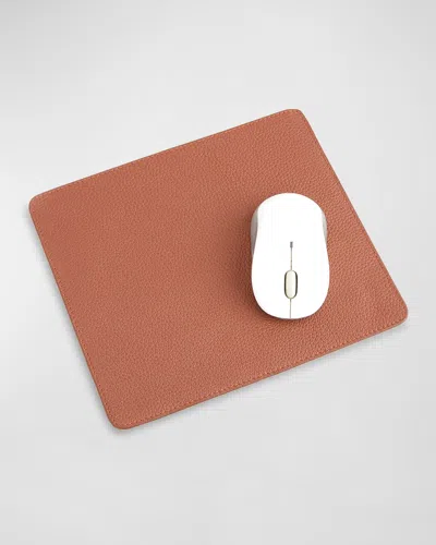 Royce New York Personalized Leather Mouse Pad In Tan