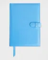 Royce New York Personalized Executive Leather Daily Planner In Light Blue