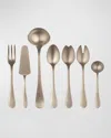 Mepra Epoque Pewter Bronze 7-piece Serving Set In Pewter Champagne