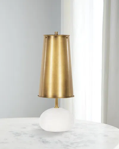 Regina Andrew Hattie Concrete Mini Lamp In Brass