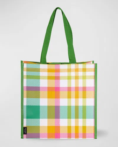 Kate Spade Grocery Tote In Garden Plaid