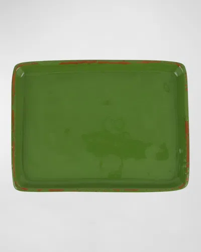 Vietri Cucina Fresca Rectangular Tray In Green