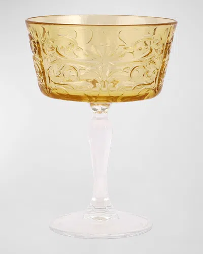 Vietri Barocco Tortoise Coup Champagne Glass In Brown