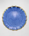 Vietri Baroque Glass Dinner Plate In Blue