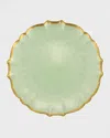 Vietri Baroque Glass Dinner Plate In Green