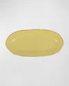 Vietri Cucina Fresca Narrow Oval Platter In Yellow