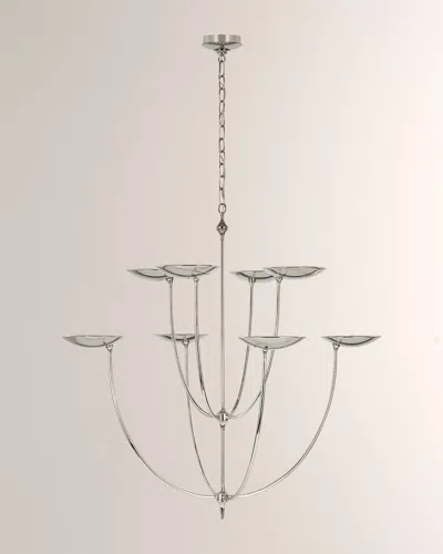 Visual Comfort Signature Keira Xl Chandelier By Thomas O'brien In Polished Nickel