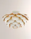 Visual Comfort Signature Cynara Large Flush Mount By Chapman & Myers - 17" In White