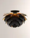 Visual Comfort Signature Cynara Large Flush Mount By Chapman & Myers - 17" In Black