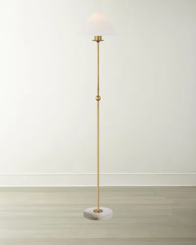 Visual Comfort Signature Caspian 52" Medium Floor Lamp By Chapman & Myers In Brass