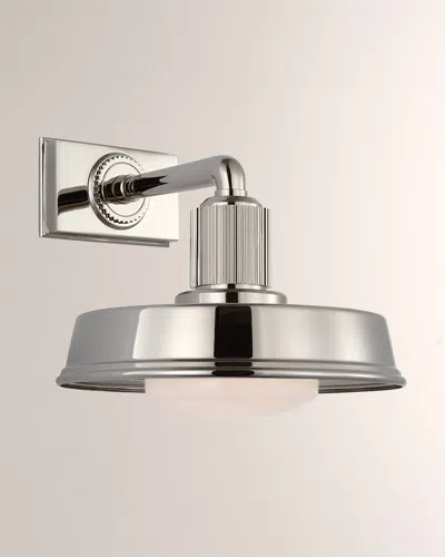 Visual Comfort Signature Ruhlmann Small Sconce By Chapman & Myers In Polished Nickel