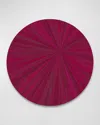 Hestia Everyday Tribeca Round Xl Charger/mat In Dark Red