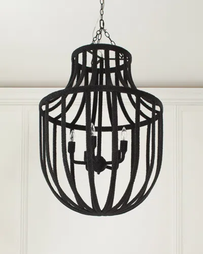 Palecek Paloma Coco Chandelier In Black