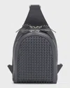Christian Louboutin Loubifunk Calf Leather Backpack In Smoky/smoky/smoky/sm