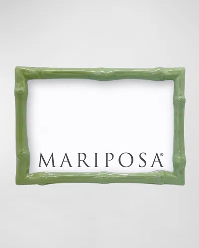 Mariposa Bamboo Photo Frame, 4" X 6" In Green