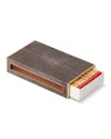 Aerin Shagreen Oversized Match Box With Striker In Brown