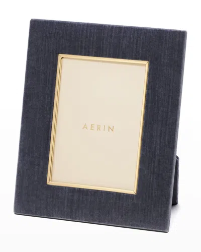 Aerin Valentina Velvet Frame, 5" X 7" In Dusk Blue