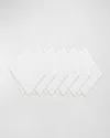 Home Treasures Aiden Linen Dinner Napkins, Set Of 6 In White/vanilla