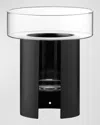 Lsa Terrazza Planter - 8.8" In Clear/jet Black