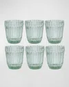 Fortessa Archie Double Old-fashioned Glasses - Set Of 6 In Sage