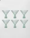 Fortessa Jupiter Martini Glasses, Set Of 4 In Sage