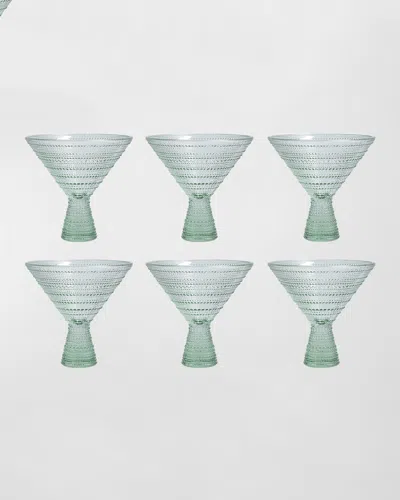 Fortessa Jupiter Martini Glasses, Set Of 4 In Sage