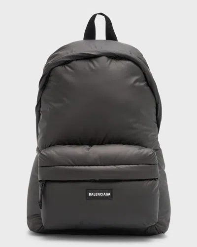 Balenciaga Explorer Canvas Backpack In 1000 Black
