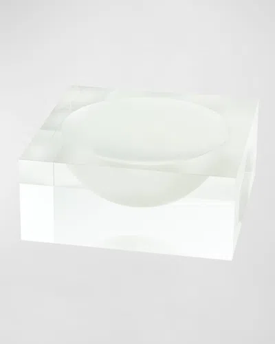 Tizo Lucite Decorative Bowl In Frost