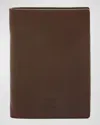 Il Bisonte Men's Cestello Medium Vertical Bifold Wallet In Coffee