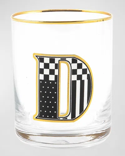 Mackenzie-childs Monogram Tumbler, 14 Oz. In D