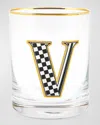 Mackenzie-childs Monogram Tumbler, 14 Oz. In V