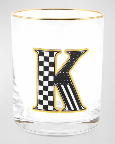 Mackenzie-childs Monogram Tumbler, 14 Oz. In K