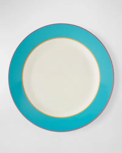 Kit Kemp For Spode Calypso Platter, 13" In Turquoise