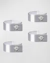 Versace Medusa Tea Lights, Set Of 4 In Silver