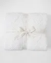 Barefoot Dreams Cozychic Diamond Weave Blanket In Cream